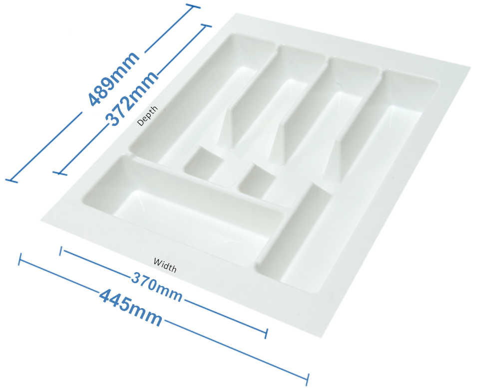 KCI02 Large Cutlery Tray Insert - Trim to Fit