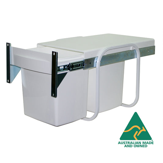 2 x 15 L Twin Bin Waste Separation System Door Mounted (KRB06D)