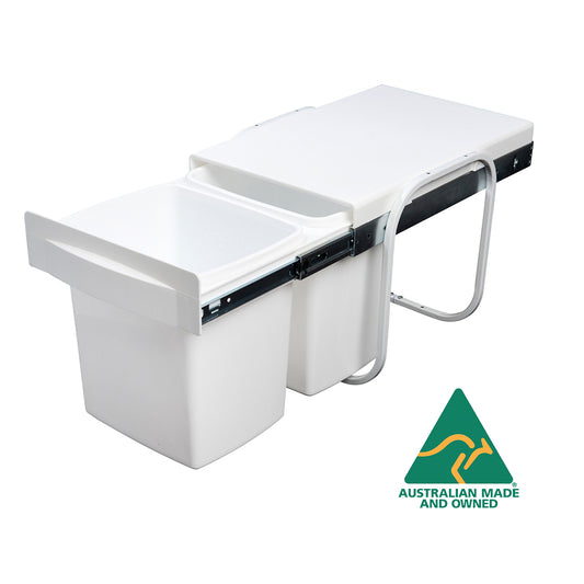 2 x 15L Twin Bin Self-Close Waste Separation System (KRB06SE)